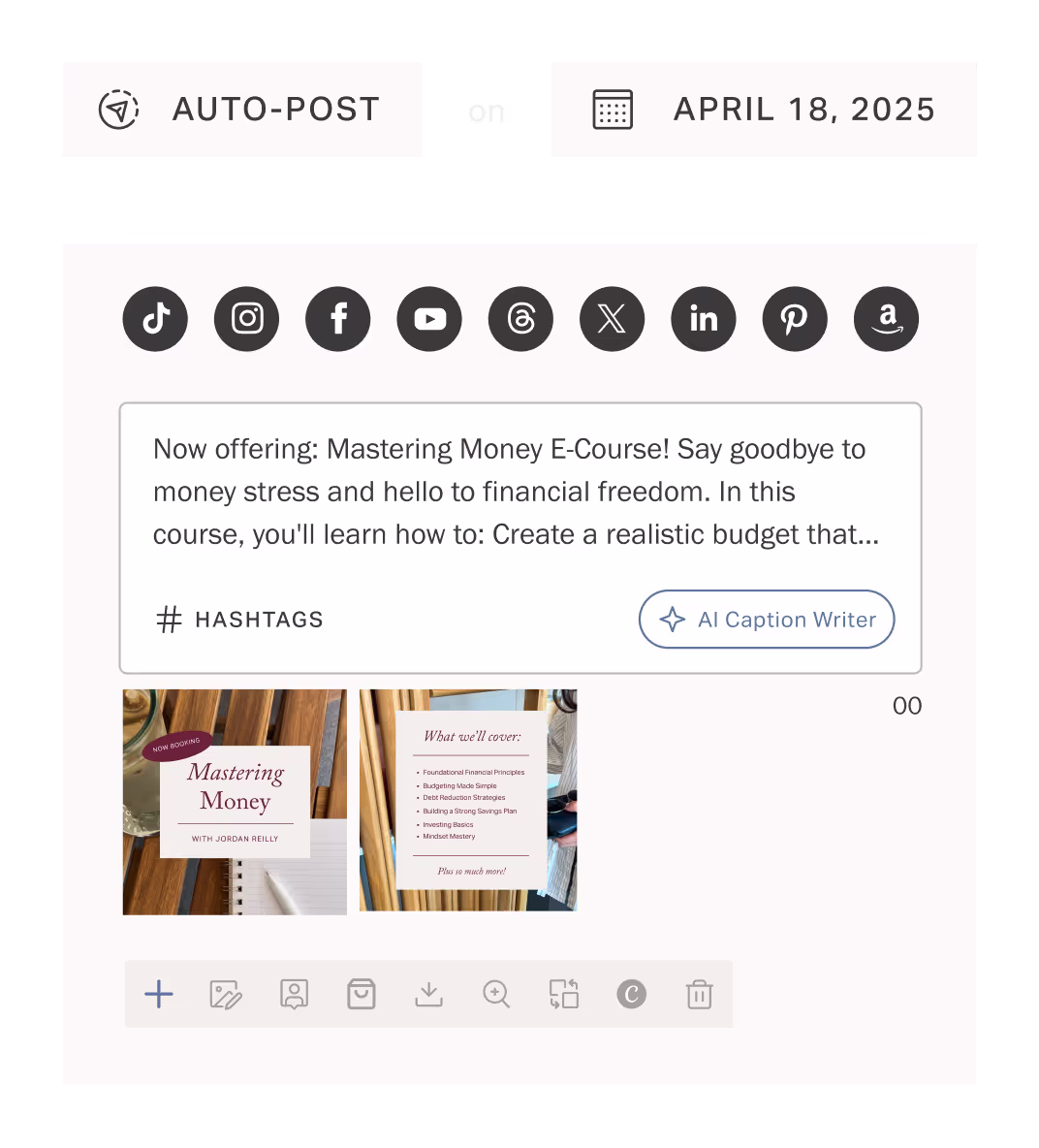 Build your following shown in Planoly.