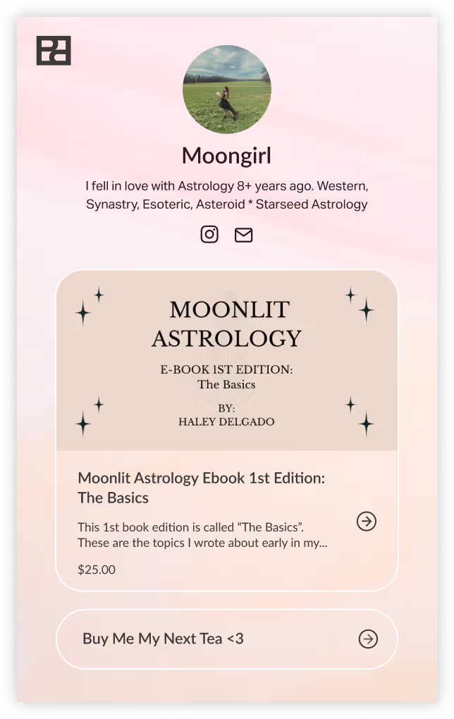 @mymoongirlreadings Planoly page