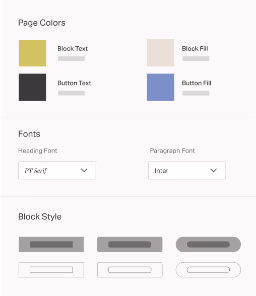 Customizable Templates in Creator Store.