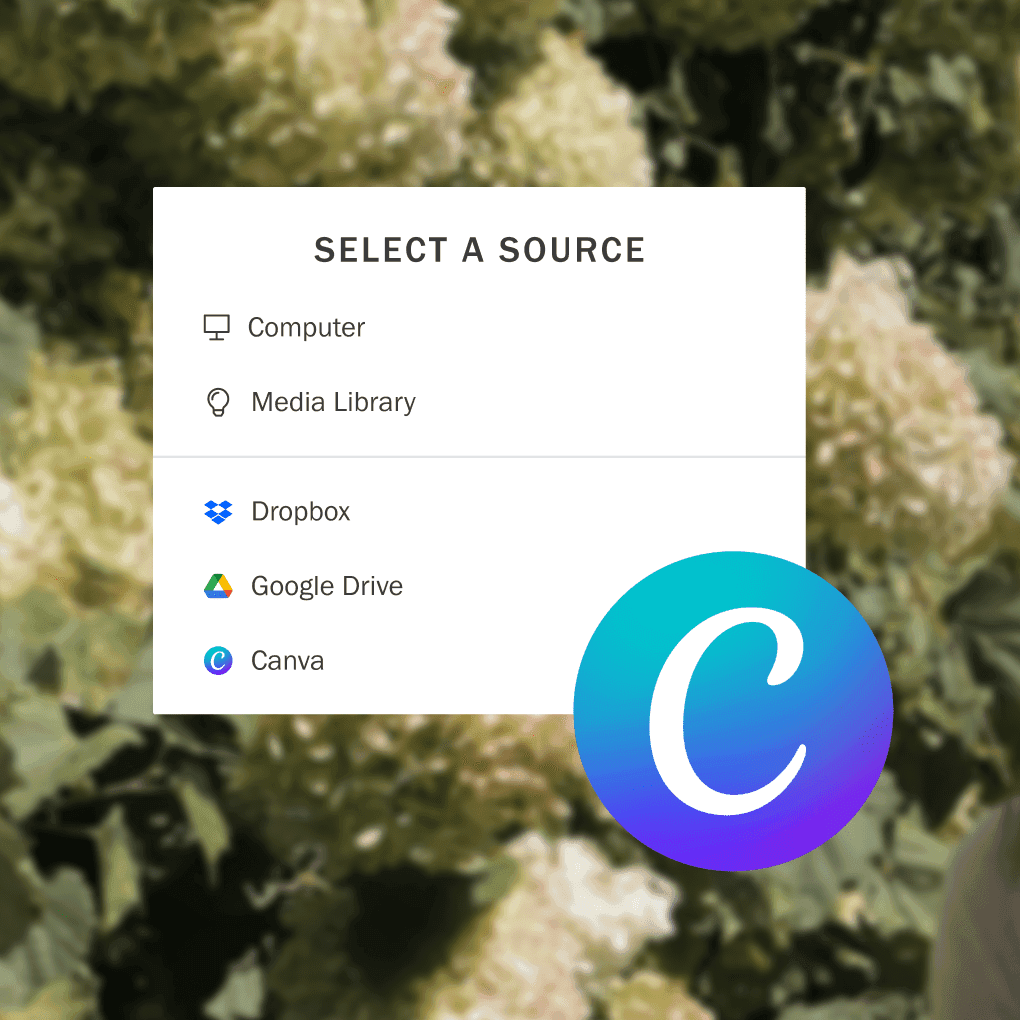 A Canva design uploaded directly into Planoly.