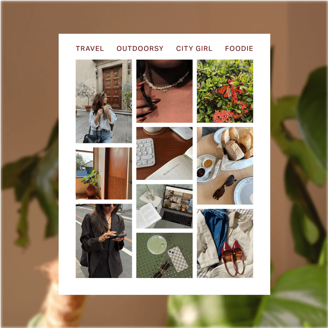 Stock imagery selected for social content in Planoly.