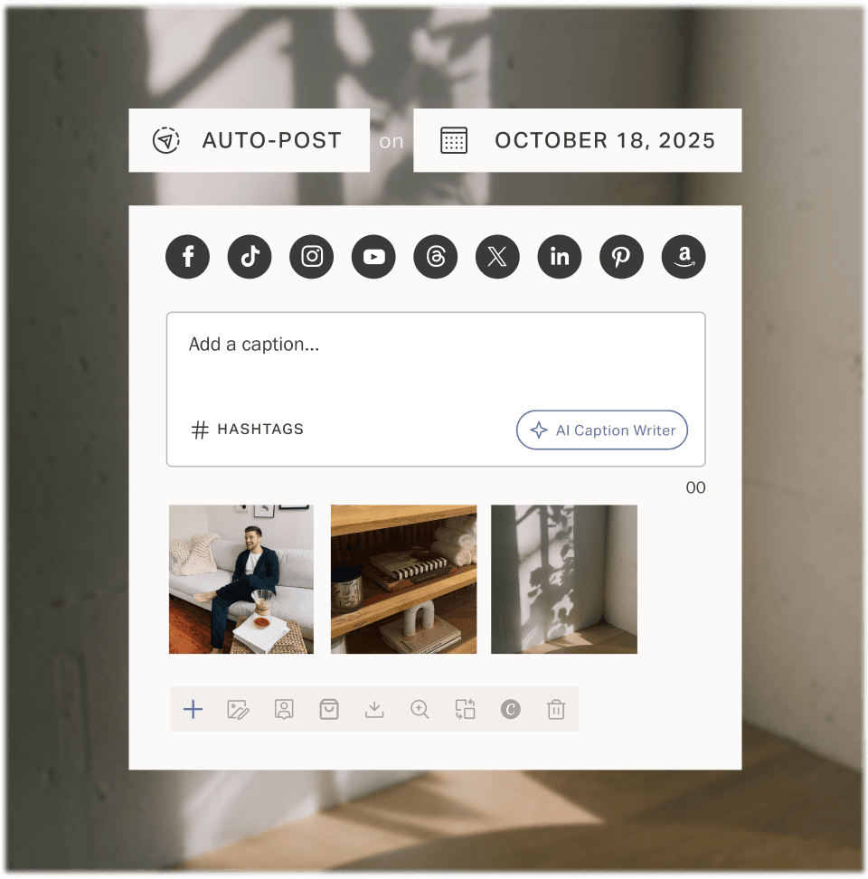 A social post being repurposed for Facebook and other channels.
