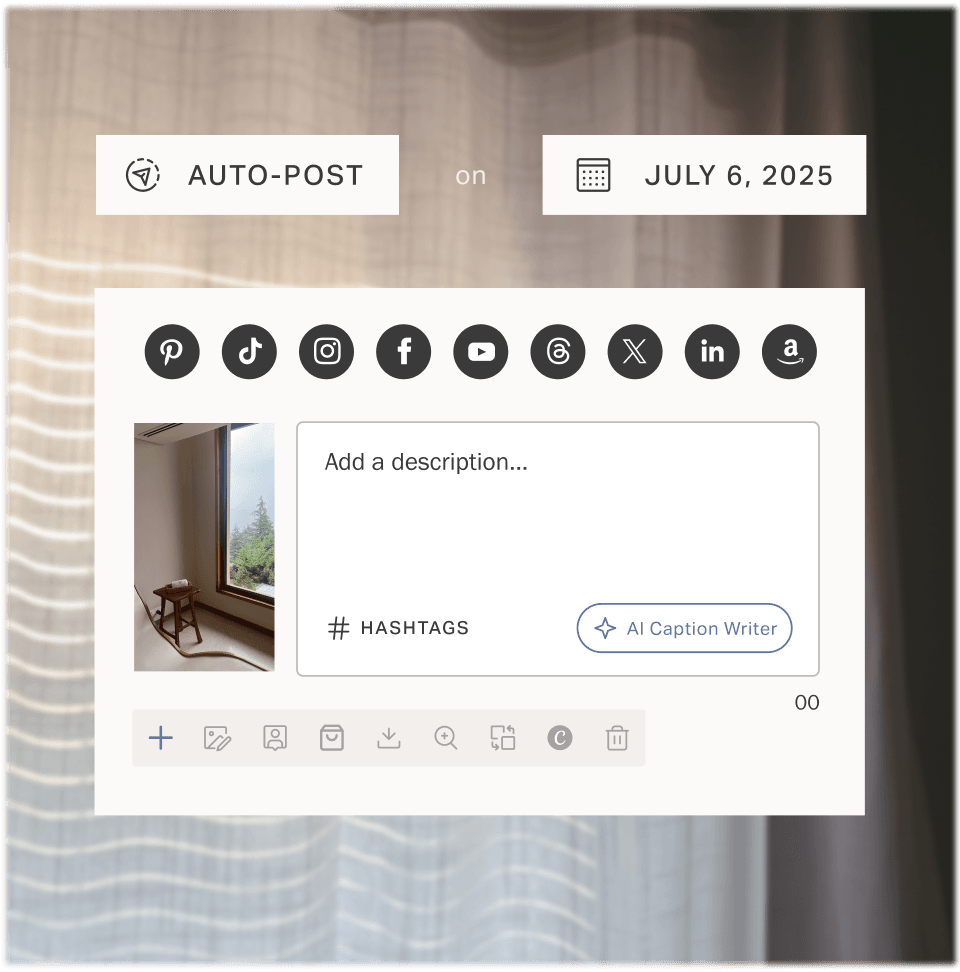 A Pinterest Pin being repurposed across social channels.