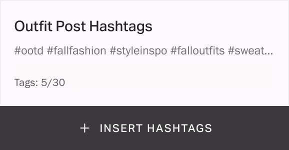 The Planoly Hashtag Manager
