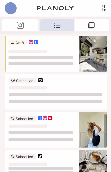 Planoly mobile planner